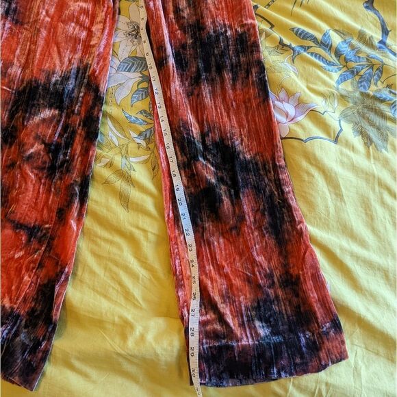 Stockholm atelier orange and black velvet high waist pants sz 4 euc - Picture 6 of 6